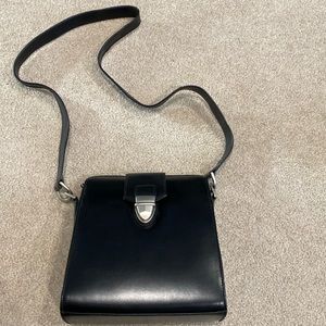 NWOT Lederer Black Leather crossbody bag